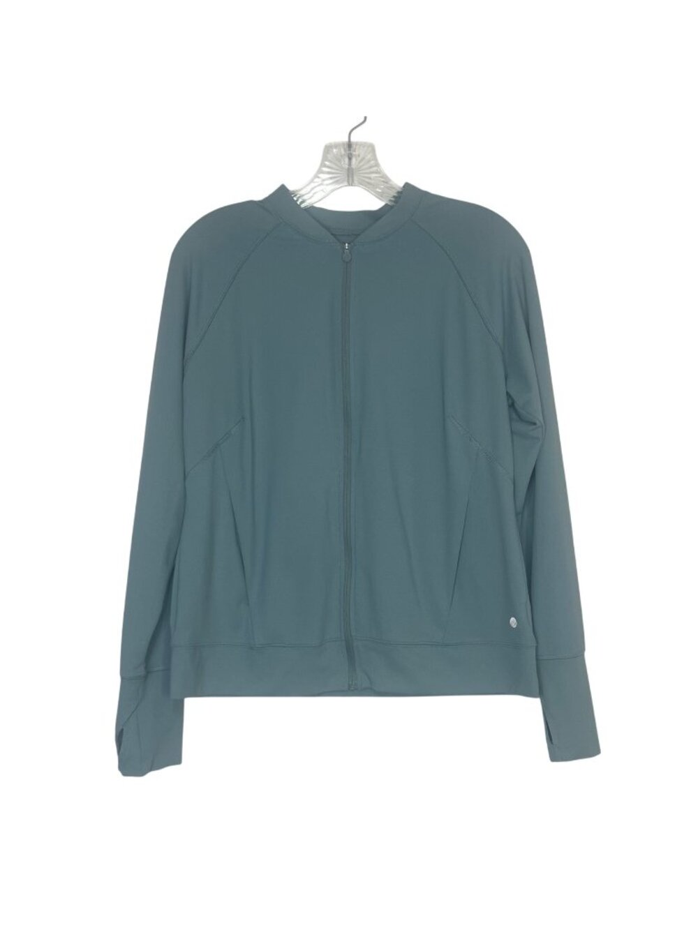 Apana Full-Zip Lightweight Activewear Jacket Medium Green Workout Yoga Gym